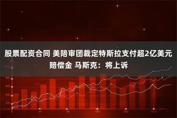 股票配资合同 美陪审团裁定特斯拉支付超2亿美元赔偿金 马斯克：将上诉